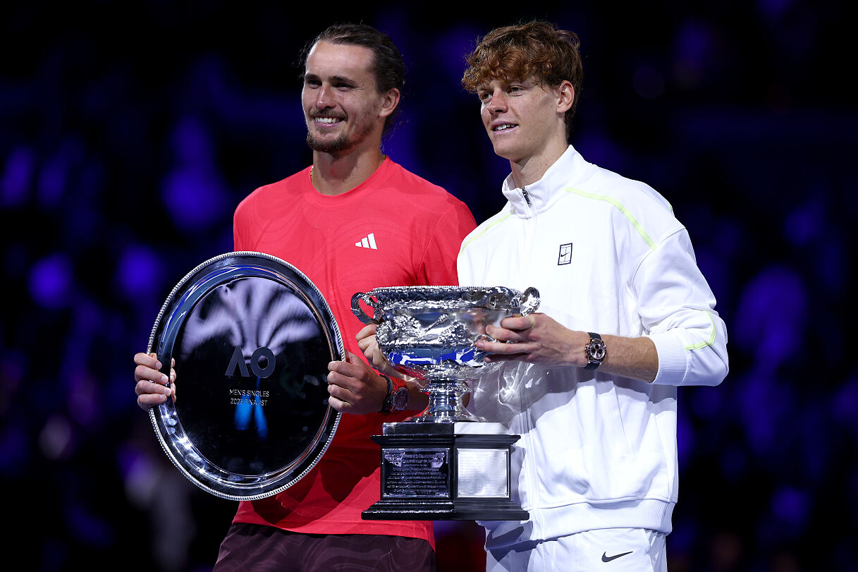 Alexander Zverev und Jannik Sinner bei den diesjährigen Australian Open